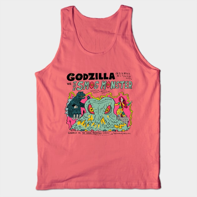 Godzilla Vs. The Smog Monster Tank Top by Pop Fan Shop